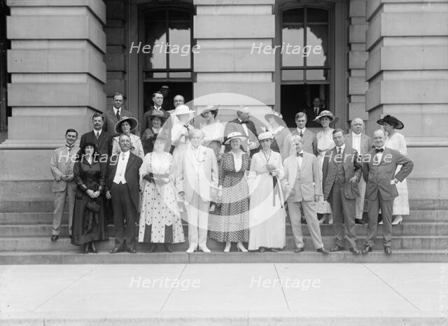 Group At US Capitol, 1916.  Creator: Harris & Ewing.