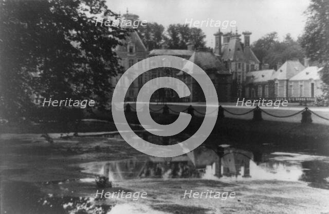 Chateau of Courances, Courances, Seine et Marne, France, 1925. Creator: Frances Benjamin Johnston.