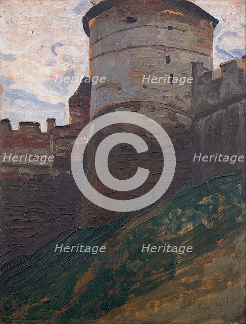 The Fortress Tower. Nizhny Novgorod, 1903. Artist: Roerich, Nicholas (1874-1947)