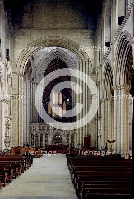 Nave of Ripon Cathedral, Ripon, North Yorkshire, c1965-c1969. Artist: Laurence Goldman