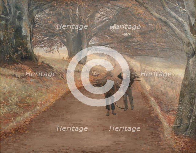 Footpath near Herlufsholm, Zealand, 1890. Creator: Laurits Andersen Ring.