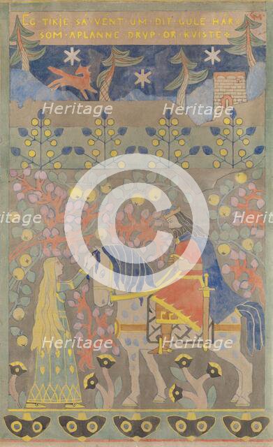 The yellow hair, 1899. Creator: Gerhard Munthe.