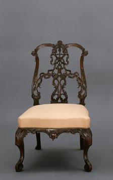 Side chair (from a set of 8), about 1755-1765. Creator: Thomas Chippendale.