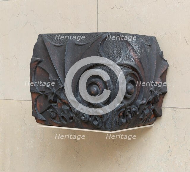 Chimney Piece from the Benjamin Lindauer House, Chicago, Illinois, 1885. Creator: Adler & Sullivan.