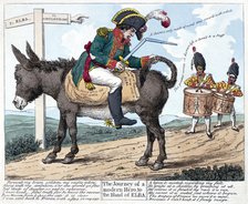 'The Journey of a Modern Hero, to the Island of Elba', 1814.  Artist: Anon