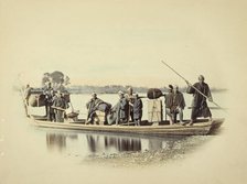 Group on Boat, about 1868. Creator: Felice Beato.