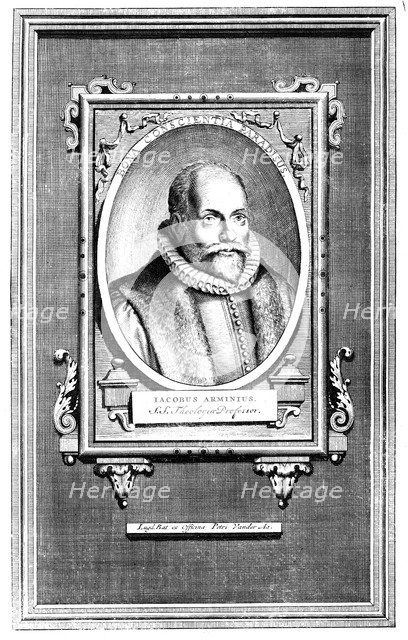 Jacobus Arminius, Dutch theologian and professor in theology at the University of Leiden. Artist: Unknown