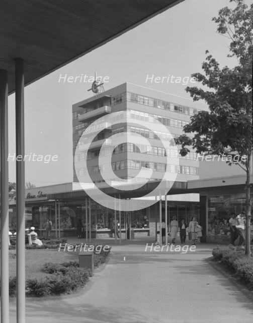 Cross County Shopping Center, 1956. Creators: Gottscho-Schleisner, Inc, Lathrop Douglass.