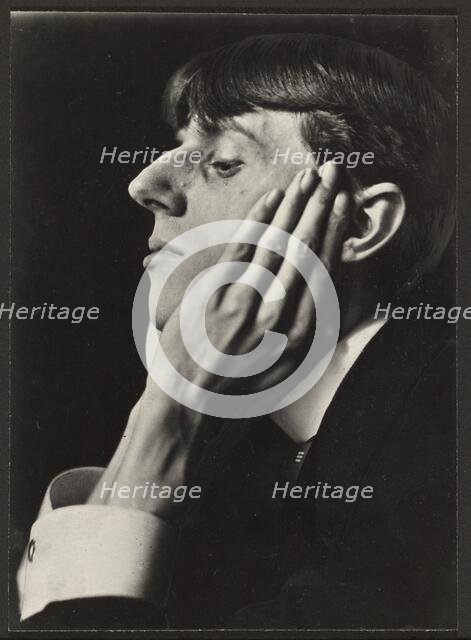 Portrait of  Aubrey Beardsley, negative 1894; print later. Creator: Frederick Henry Evans.