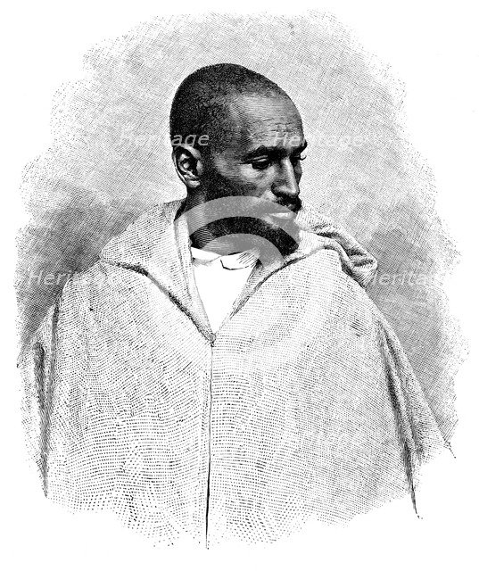 An Arab man from Tangier, Morocco, 1895.Artist: Henri Thiriat