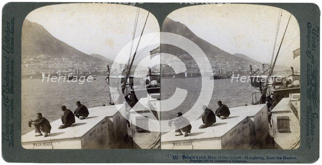 Hong Kong from the harbour, 1901. Artist: Underwood & Underwood