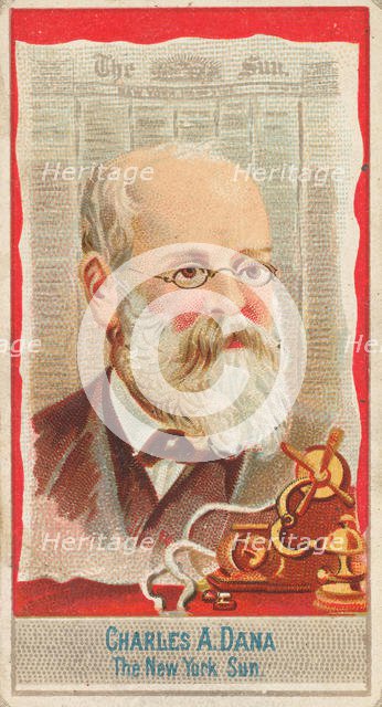 Charles A. Dana, The New York Sun, from the American Editors series (N1) for Allen & Ginte..., 1887. Creator: Allen & Ginter.