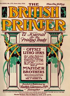 'The British Printer - advert', 1916. Artist: Unknown.