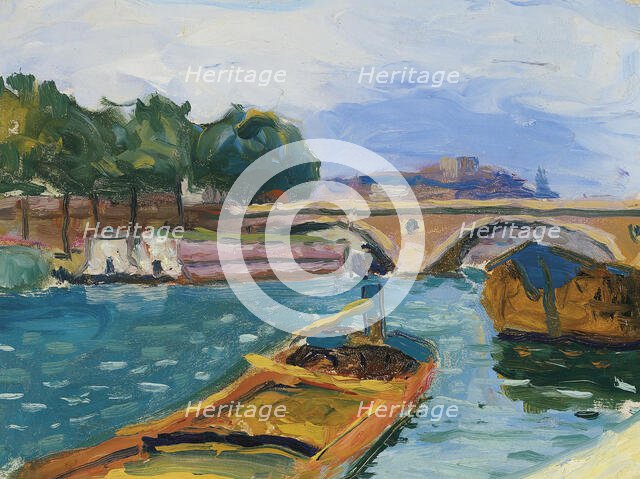 Paris, Pont sur la Seine, ca 1898-1904. Creator: Marquet, Pierre-Albert (1875-1947).