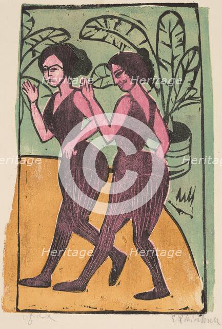 English Step Dancers, 1911. Creator: Ernst Kirchner.