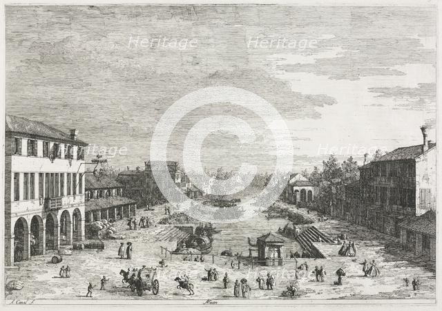 Views: Views of Mestre, a Town in the Province of Venice, 1735-1746. Creator: Antonio Canaletto (Italian, 1697-1768).