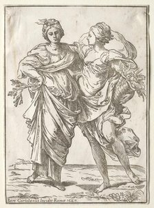 Alliance of Peace and Abundance, 1642. Creator: Bartolommeo Coriolano (Italian).