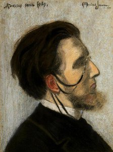 Portrait of the Composer Jean Huré (1877-1930) , 1899. Creator: Mérodack-Jeanneau, Alexis (1873-1919).