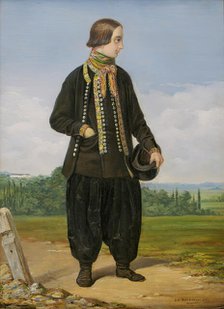 Farmer from Amager, 1843. Creator: Johan Christoffer Boklund.