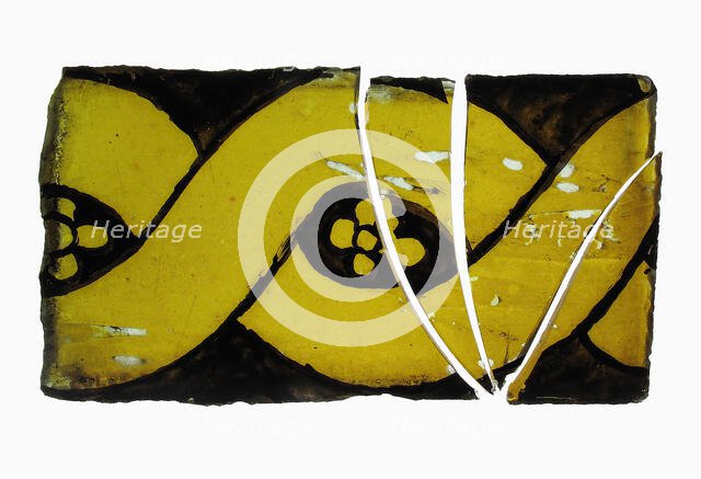 Glass Fragment, European, 15th century. Creator: Unknown.