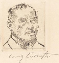 Selbstbildnis - Kopf (Self-Portrait - Head), 1916 Creator: Lovis Corinth.