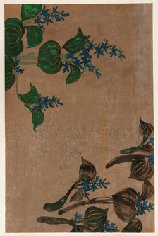 Water plants with blue flowers, Edo period, 1615-1868. Creator: Unknown.