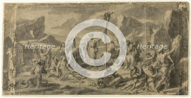 Moses and the Brazen Serpent, n.d. Creator: Francois Verdier.