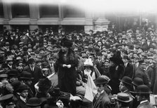 Dr. Anna Shaw in Wall Street, 1911. Creator: Bain News Service.