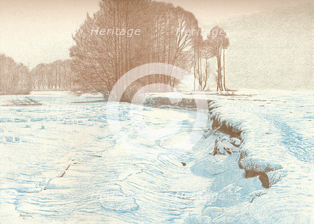 'Winter on the Banks of the Garam', 1909. Artist: Viktor Matirko.