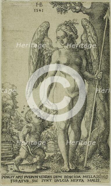 Cupid Bringing and Honeycomb to Venus, 1541. Creator: Hans Brosamer.