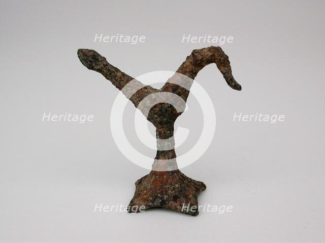 Bird on a Stand, Geometric Period (about 700 BCE). Creator: Unknown.