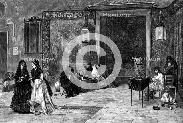 "The Church Door, Spain", from a photograph by Goupil and Co., of the picture by Madrazo, 1873. Creator: Unknown.