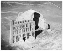 The Taq-i Kisra from the air, Ctesiphon, Iraq, 1926. Artist: Unknown