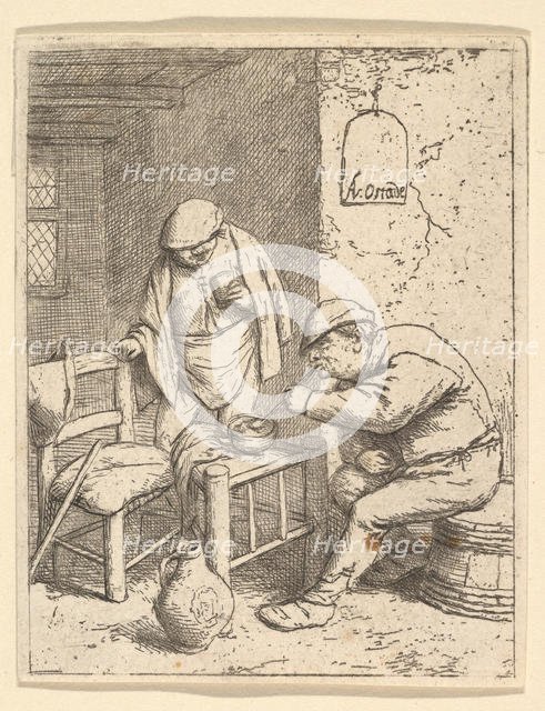 The Smoker and the Drinker, 1682 (?). Creator: Adriaen van Ostade.