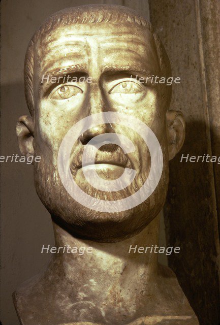 Bust of Probus, Roman Emperor (276-282), c3rd century. Artist: Unknown.