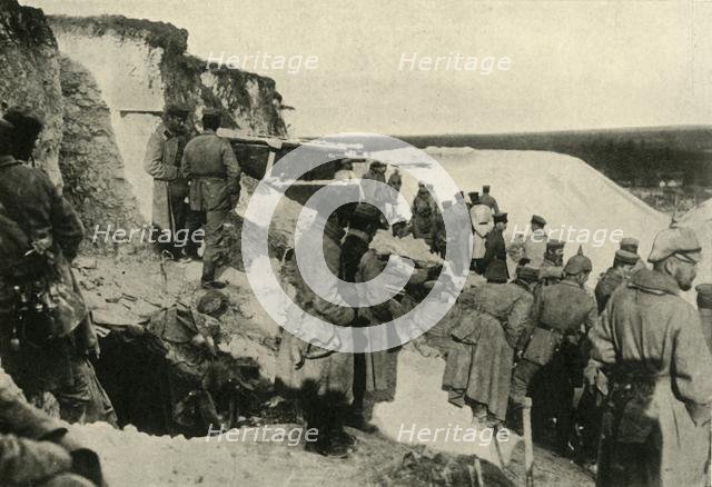 German soldiers at Hulluch in northern France, First World War, c1915, (c1920). Creator: Unknown.