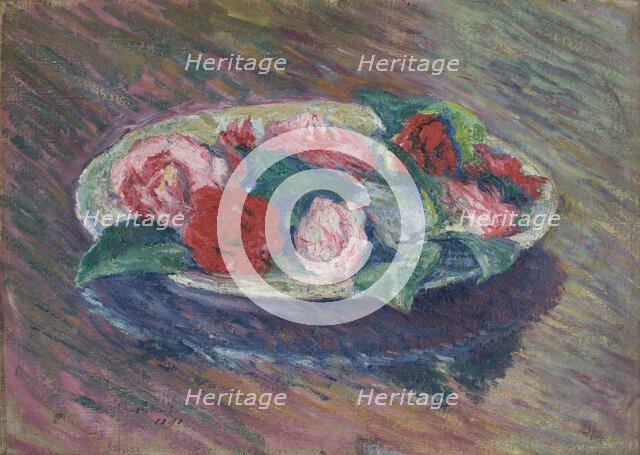 Camellias in a Bowl, 1891. Creator: Jozef Pankiewicz.