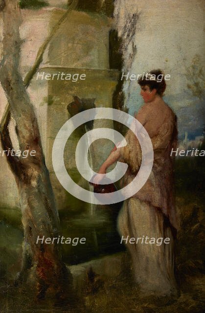 Girl at the Well, 1880s. Creator: Henryk Siemiradzki.