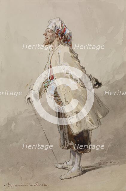 Man in Turkish Dress, c1860. Creator: Paul Gavarni.