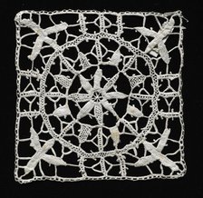 Needlepoint (Reticella) Lace Square, 16th-17th century. Creator: Unknown.