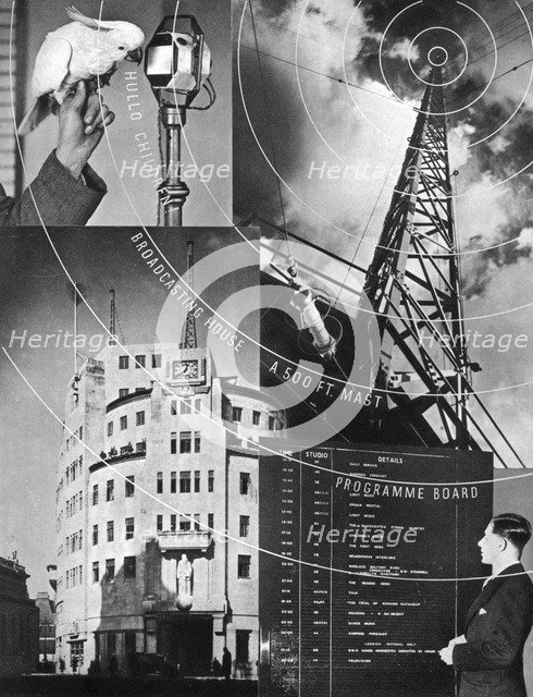 'A visit to the BBC', 1937. Artist: Unknown