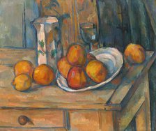 Still Life with Milk Jug and Fruit, c. 1900. Creator: Paul Cezanne.