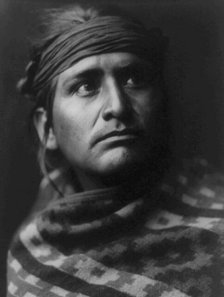 A chief of the desert-Navaho, c1904. Creator: Edward Sheriff Curtis.