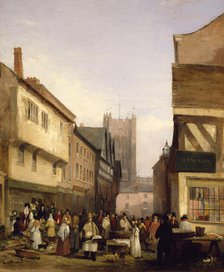Market Scene, 1832. Creator: George Wilfrid Anthony.