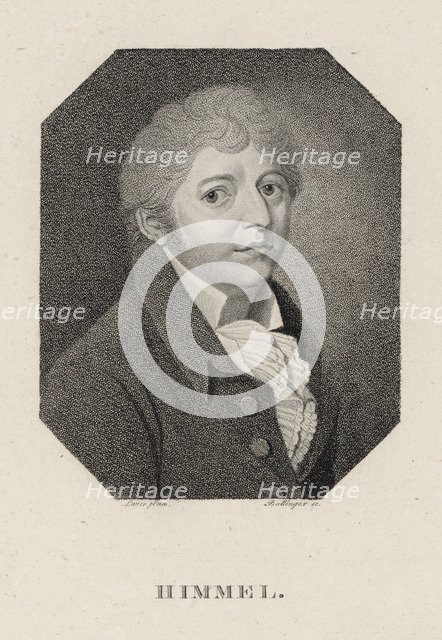 Portrait of the composer and pianist Friedrich Heinrich Himmel (1765-1814) , 1815.
