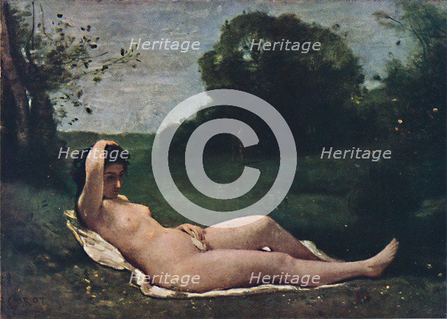 'Nymphe', 1859, (1937). Creator: Jean-Baptiste-Camille Corot.