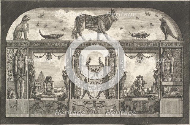 Ancient Egyptian ornament, 1769. Creator: Giovanni Battista Piranesi.