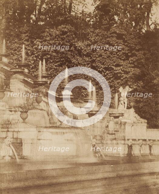 Cascade at the Chateau de St. Cloud, c.1854. Creator: Louis-Rémy Robert.