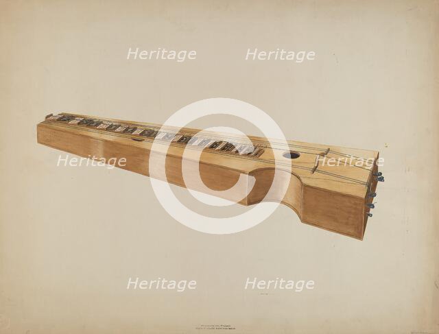 Psalmodicon, c. 1937. Creator: Wilbur M Rice.