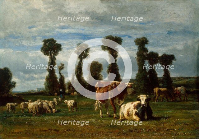 Pasture in Normandy, 1852. Creator: Constant Troyon.